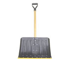Steel-plate Plastic-spray-coated Snow Spade with Wooden Handle
